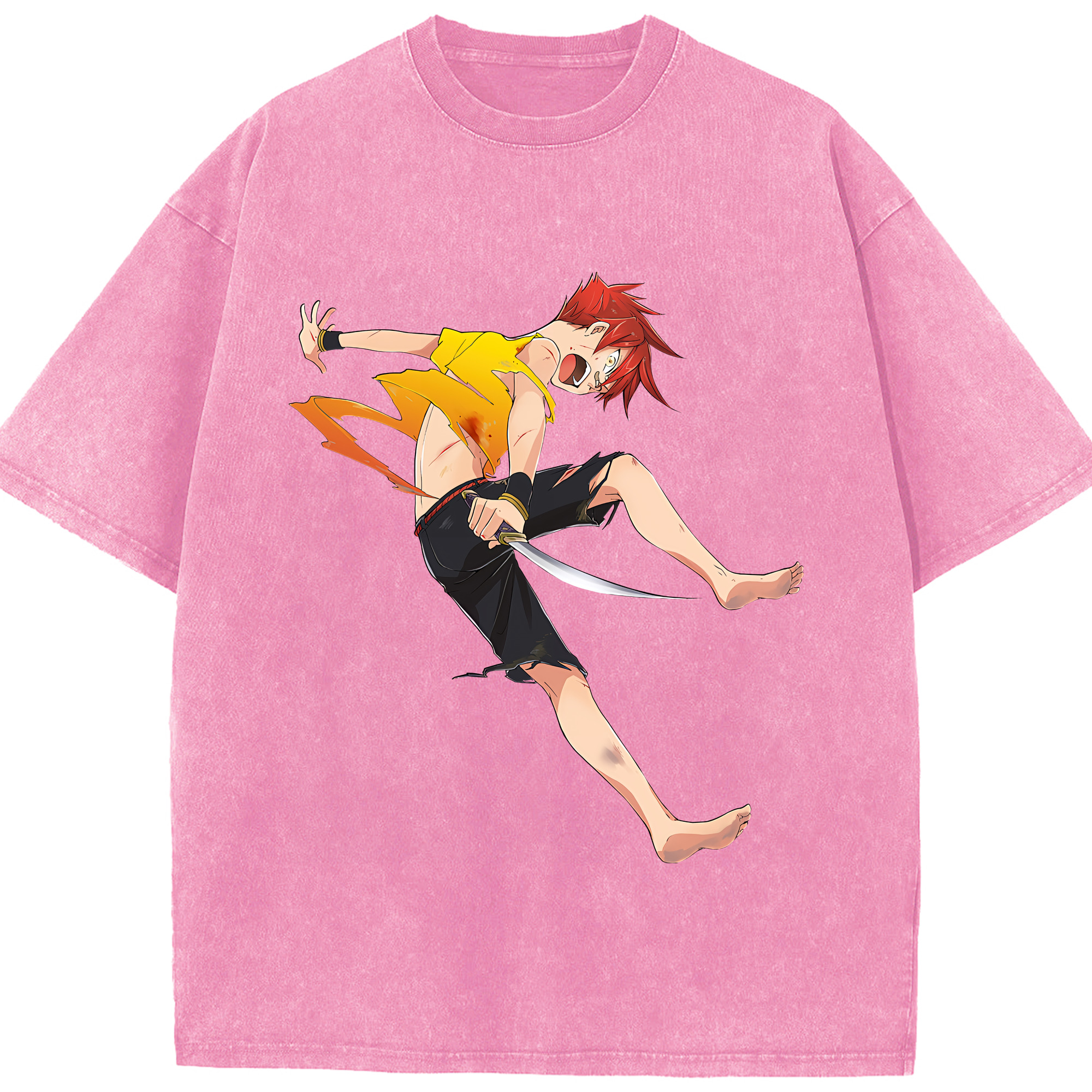 （画像用） 刀剣乱舞 Touken Ranbu 綿100% ヴィンテージ風 半袖Tシャツ（フロントプリント）